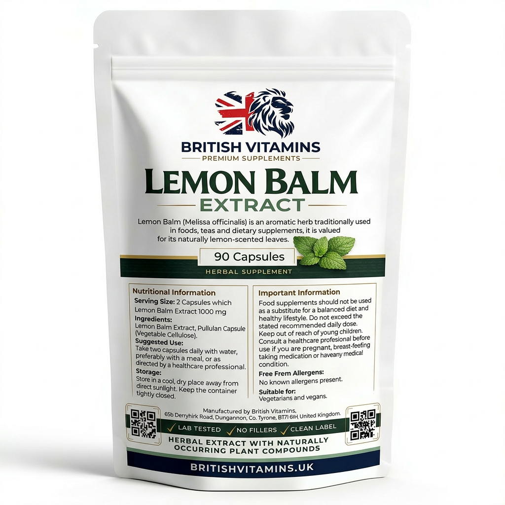 Lemon Balm Herbal Extract – 1000 mg
