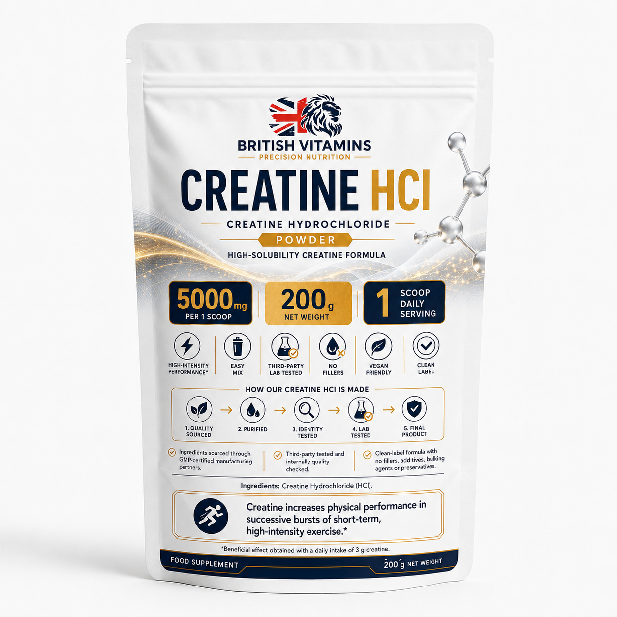 Creatine HCl Powder 200g