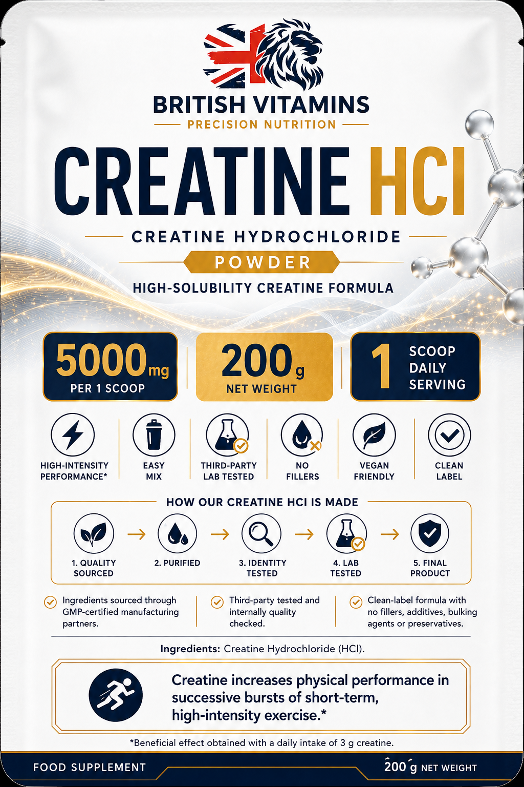 Creatine HCl Powder 200g