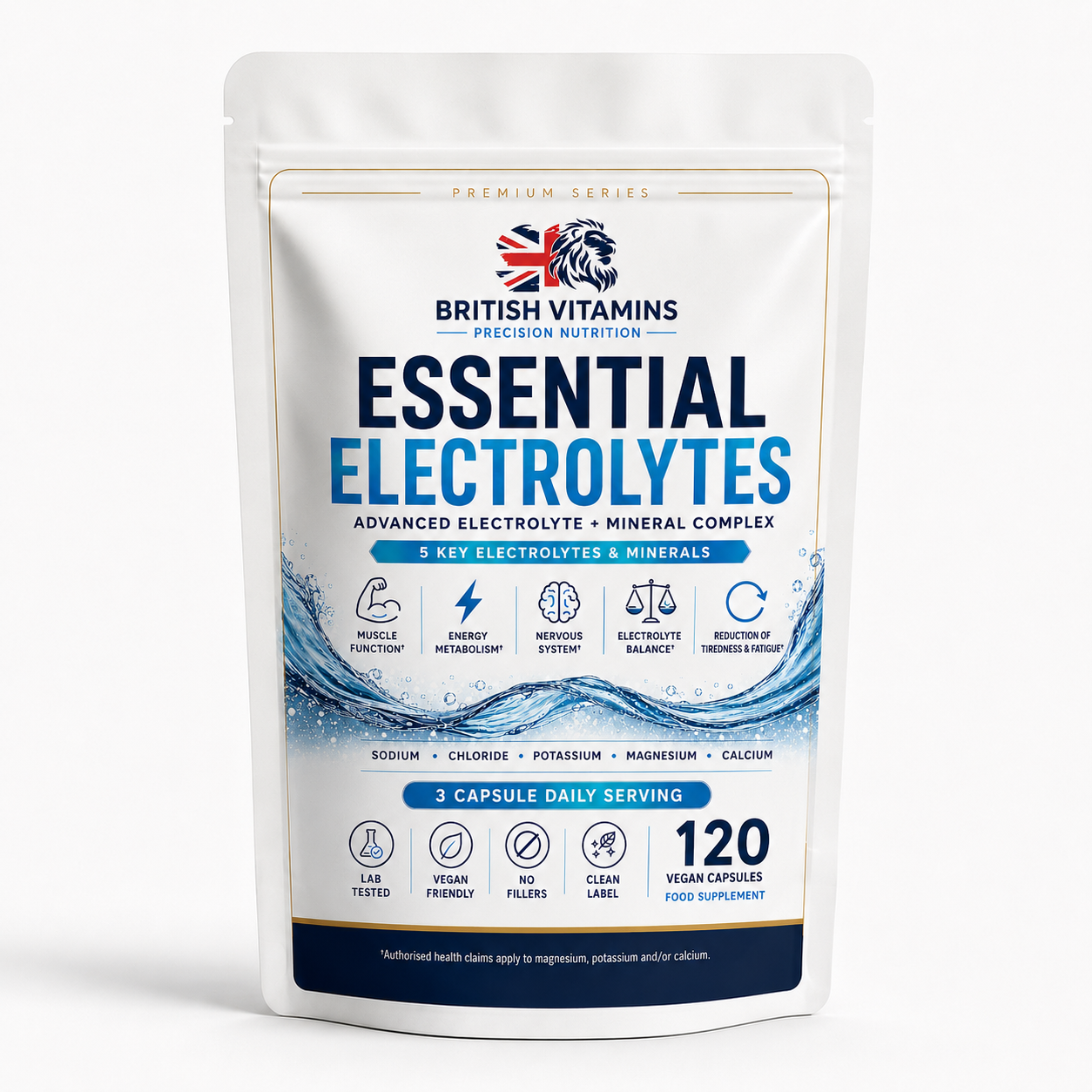 Essential Electrolytes – 120 Vegan Capsules
