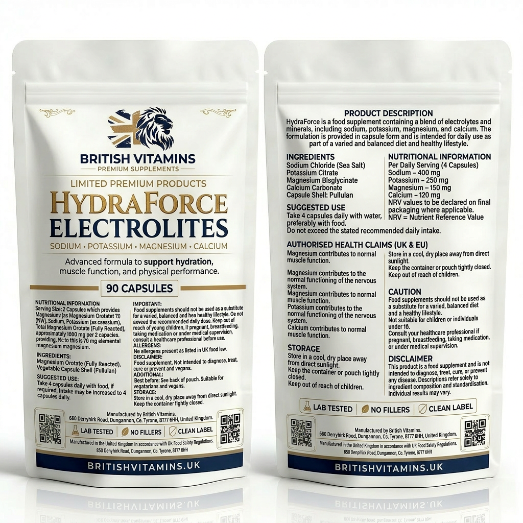 HydraForce – Electrolyte Balance Capsules-Food Supplement