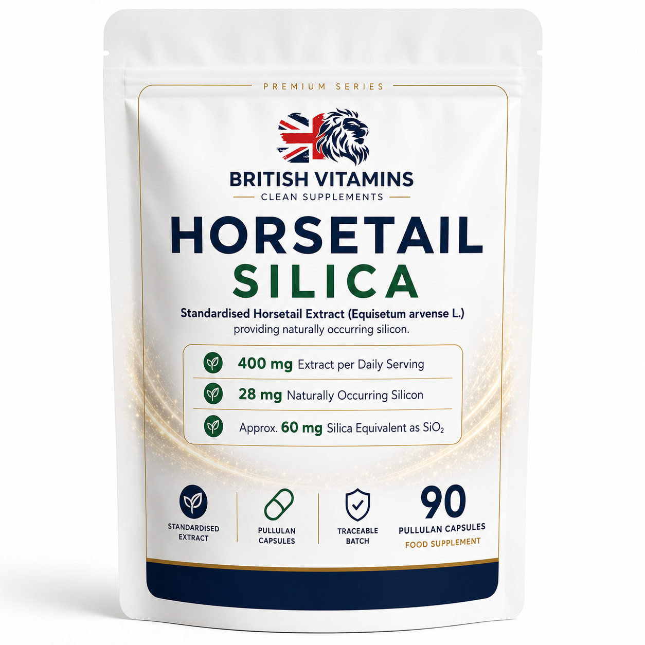 Horsetail Silica — 90 Pullulan Capsules