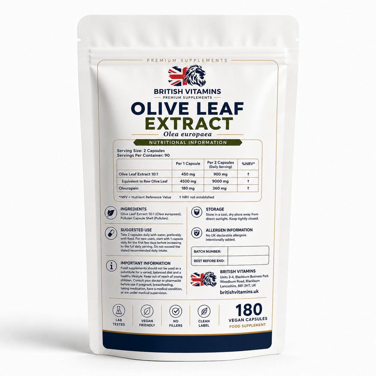 Olive Leaf Extract 40% Oleuropein