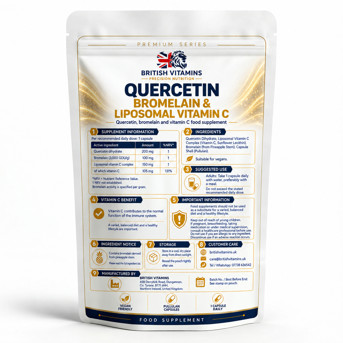 Quercetin with Bromelain & Liposomal Vitamin C