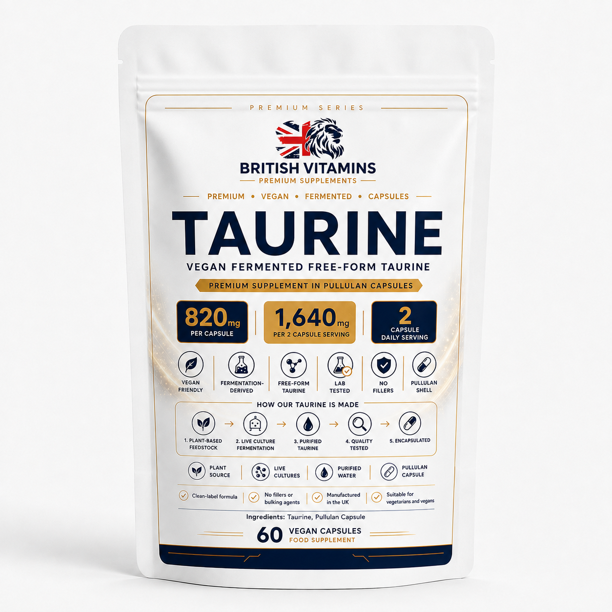 Taurine Free Form Amino Capsules