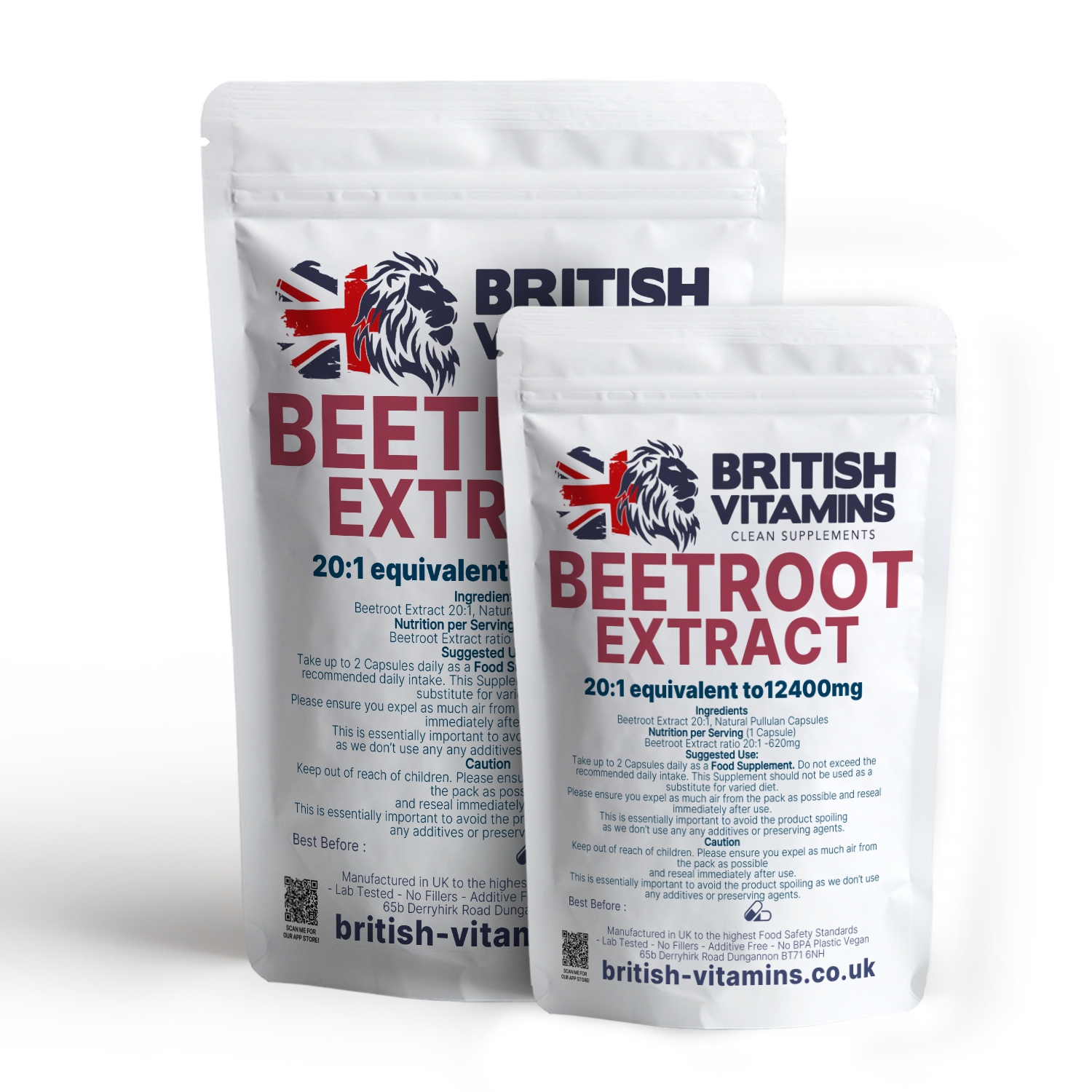 Beetroot Clean 620mg Natural Vegan Capsules