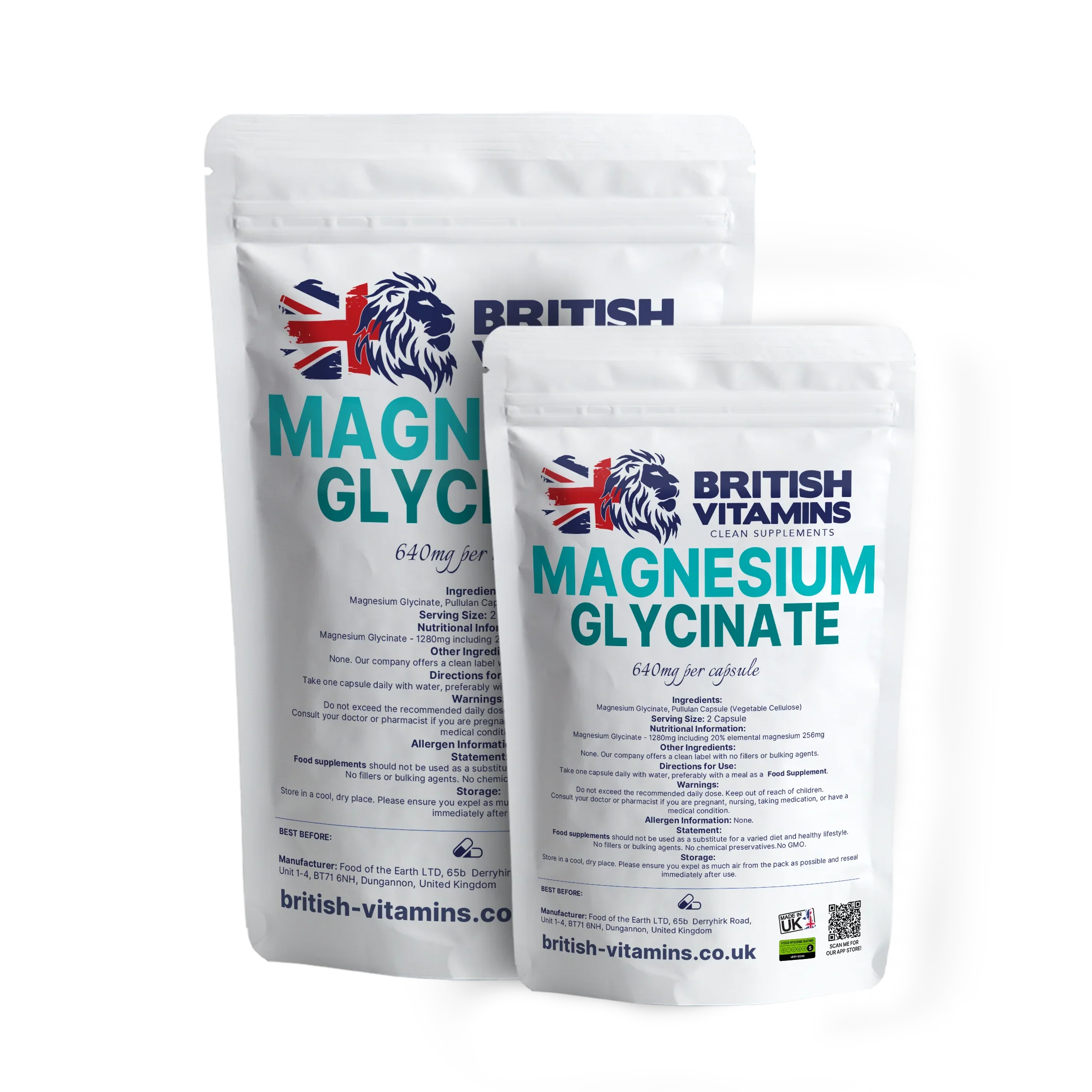 Magnesium Glycinate contains 20% elemental magnesium Health & Beauty:Vitamins & Lifestyle Supplements:Sports Supplements:Protein Shakes & Bodybuilding British Vitamins