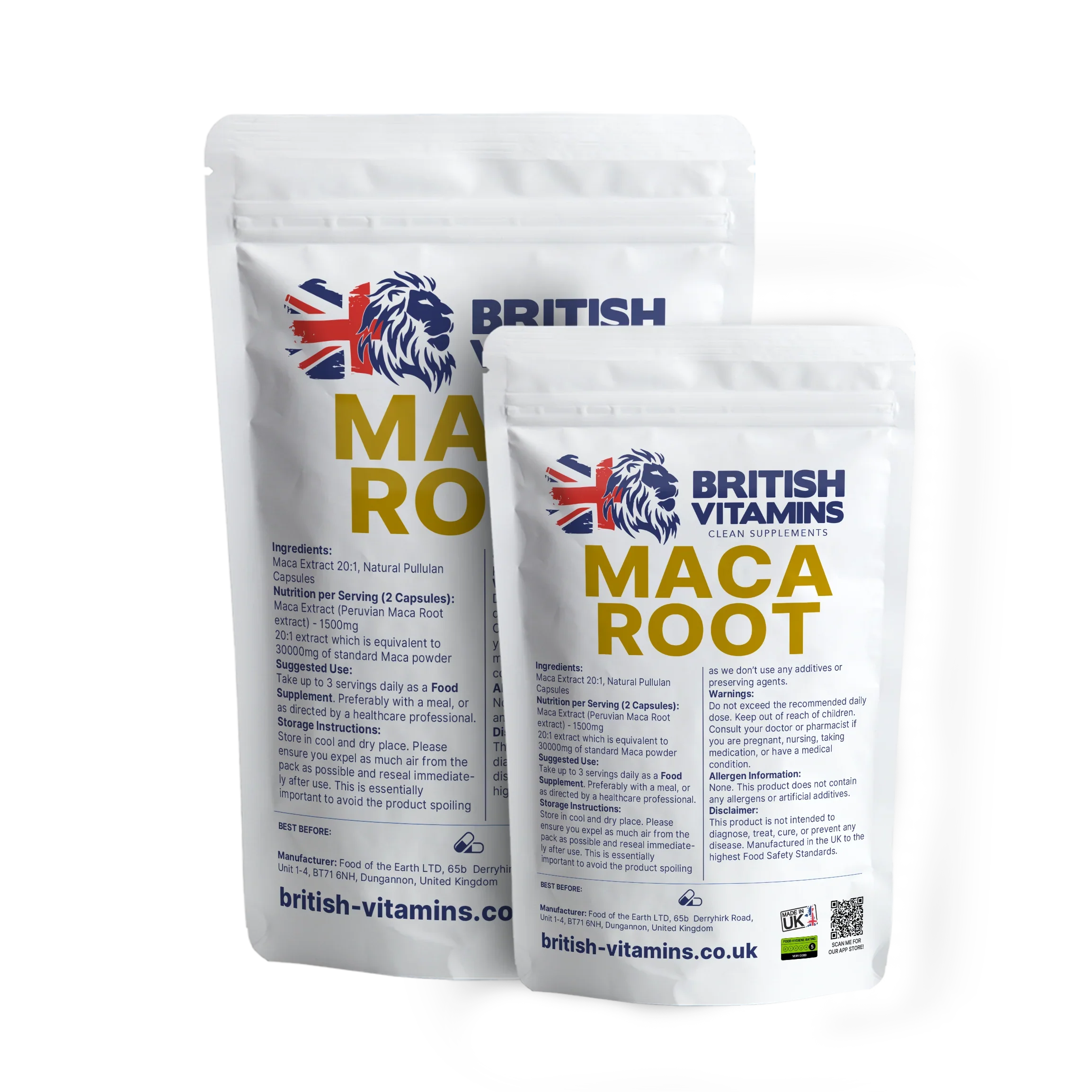 Maca Extract natural capsules Health & Beauty:Vitamins & Lifestyle Supplements:Vitamins & Minerals British Vitamins