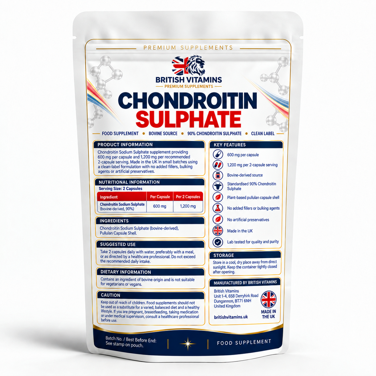 Chondroitin Sodium Sulfate 600MG