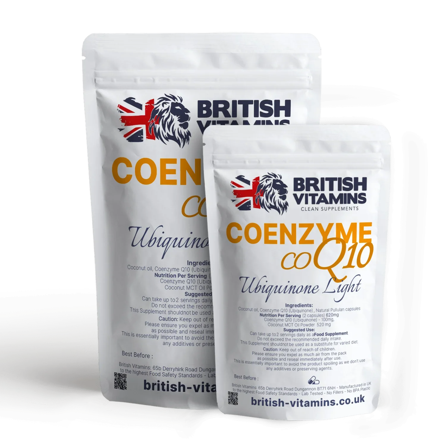 Coenzyme Q10 100mg + MCT Oil – Clean-Label Vegan Capsules Health & Beauty:Vitamins & Lifestyle Supplements:Vitamins & Minerals British Vitamins