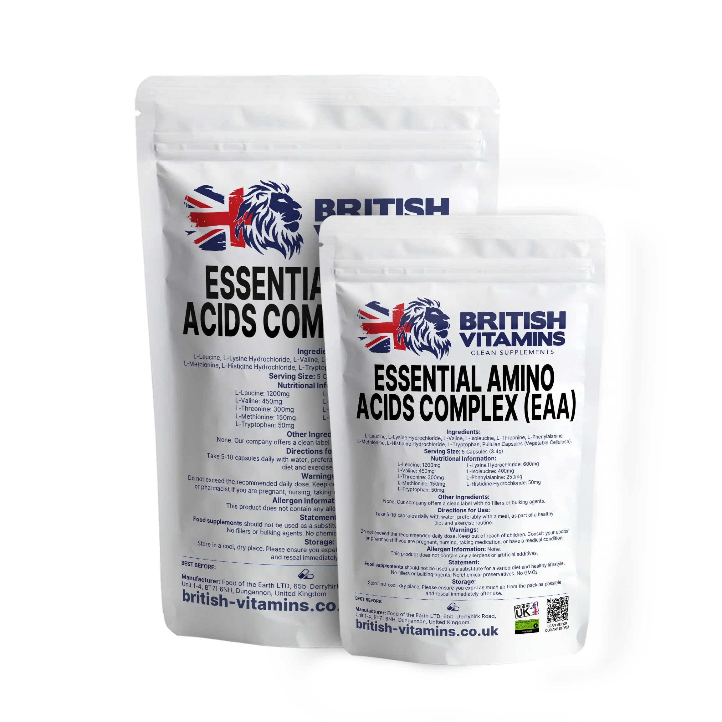 Essential Amino Acids (EAA) Health & Beauty:Vitamins & Lifestyle Supplements:Vitamins & Minerals British Vitamins