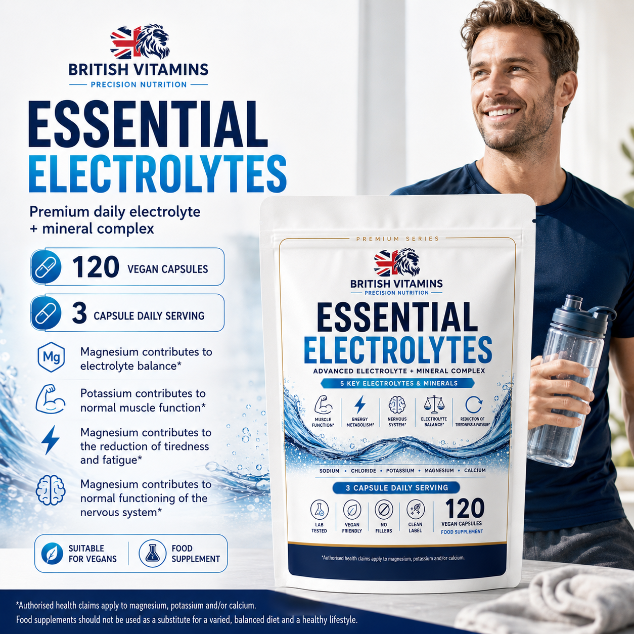 Essential Electrolytes – 120 Vegan Capsules