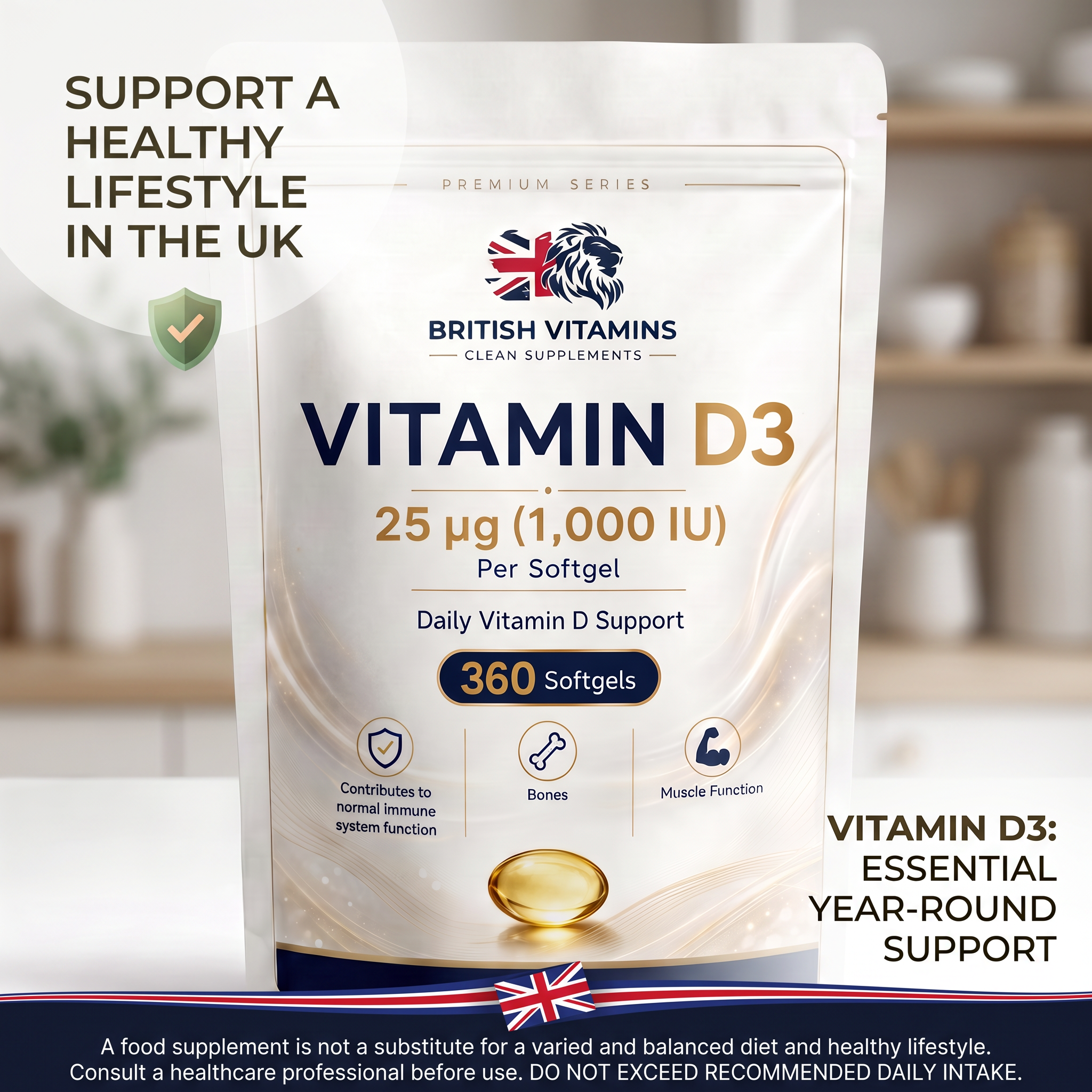 Vitamin D3 1000iu Softgels Buy 1 get 1 Free