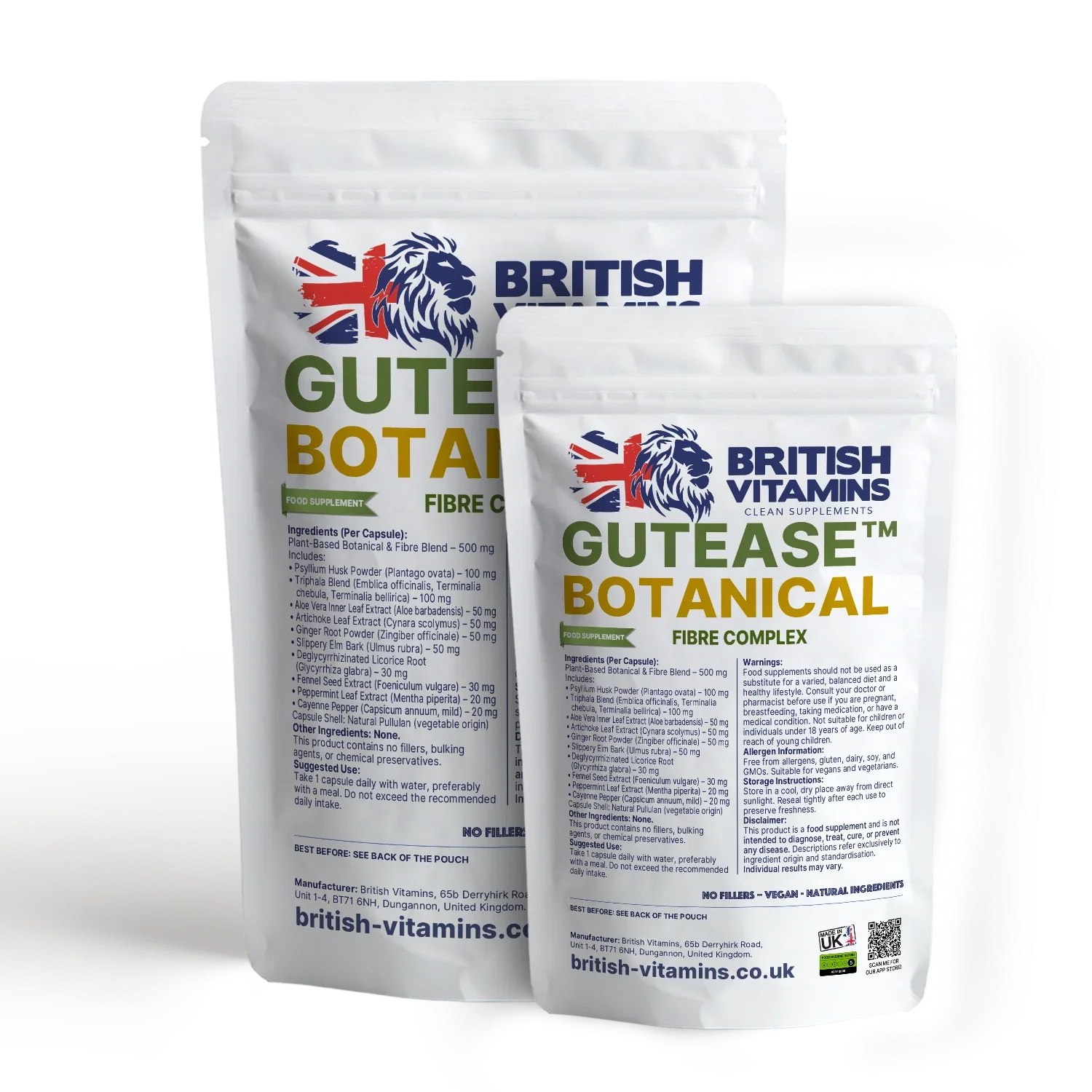 GutEase™ – Plant-Based Fibre Botanical Complex Health & Beauty:Vitamins & Lifestyle Supplements:Vitamins & Minerals British Vitamins