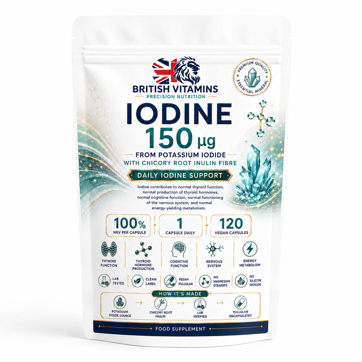 Iodine 150µg Vegan Capsules