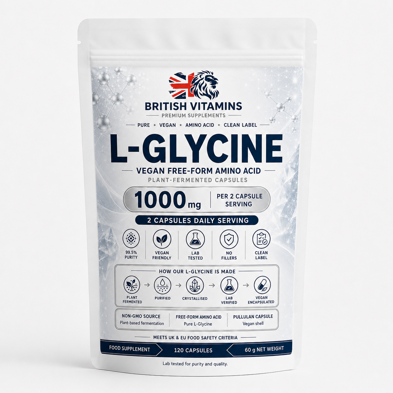 L-Glycine 500mg per Capsule