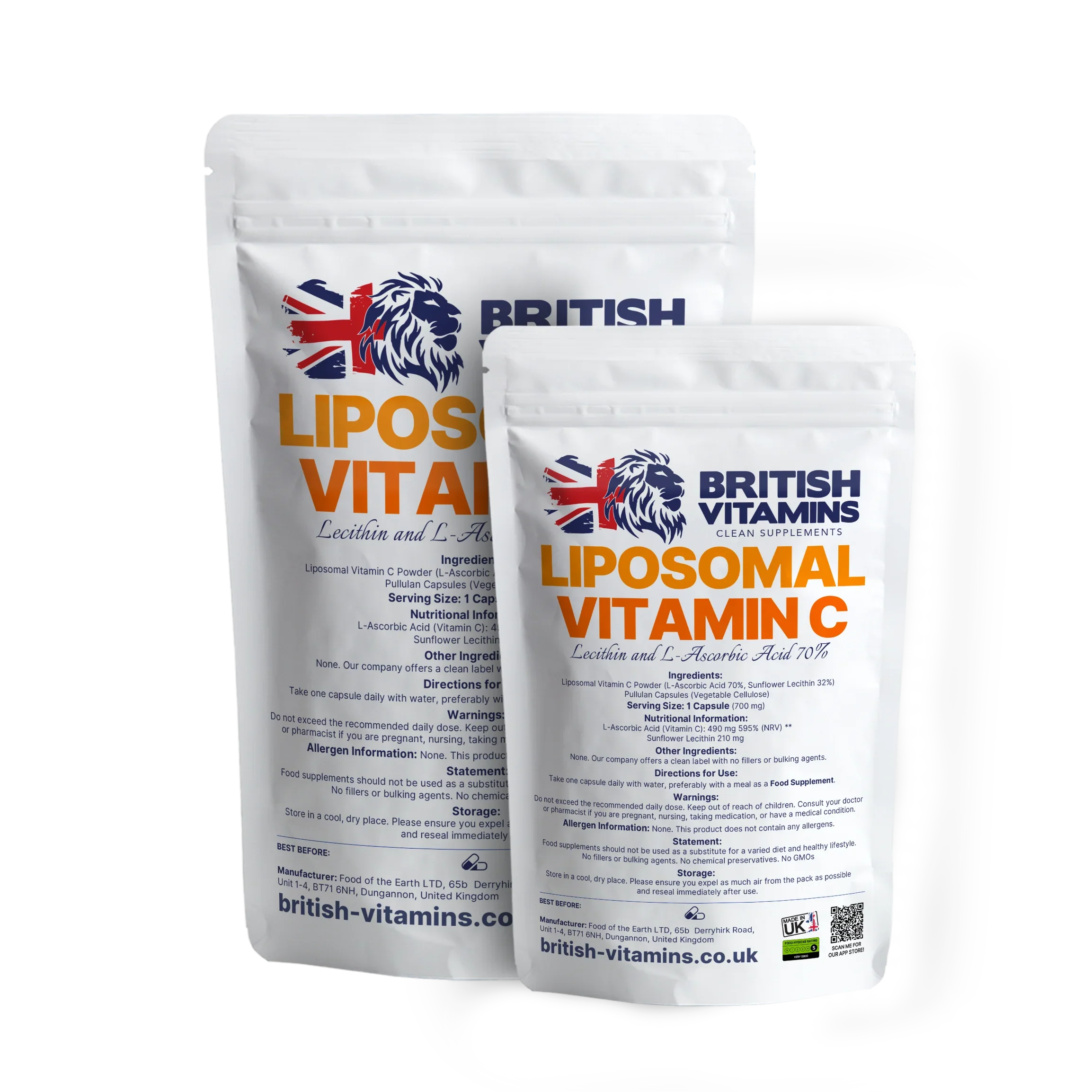 Vitamin C Liposomal- blended with sunflower lecithin Health & Beauty:Vitamins & Lifestyle Supplements:Vitamins & Minerals British Vitamins