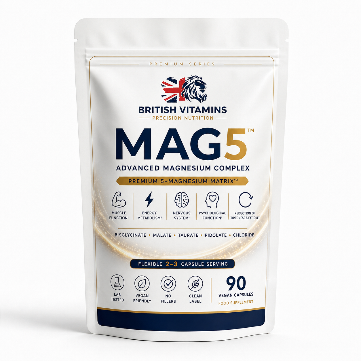 MAG 5 Multi Magnesium Complex – 5-in-1 Vegan Capsules