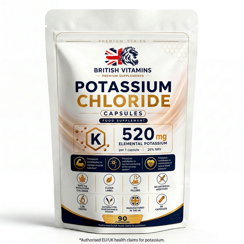 Potassium Chloride Capsules 90 | British Vitamins