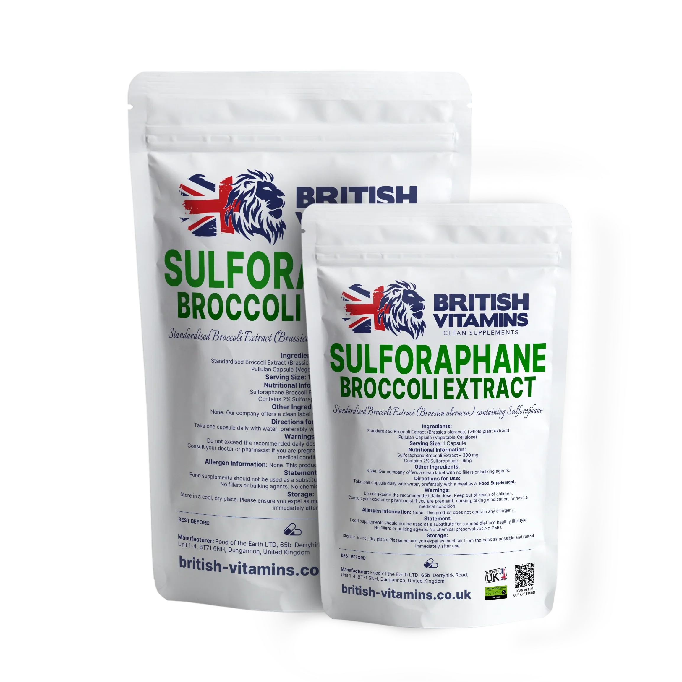 Broccoli Extract 300mg – Standardized Sulforaphane (Brassica oleracea) Health & Beauty:Vitamins & Lifestyle Supplements:Vitamins & Minerals British Vitamins