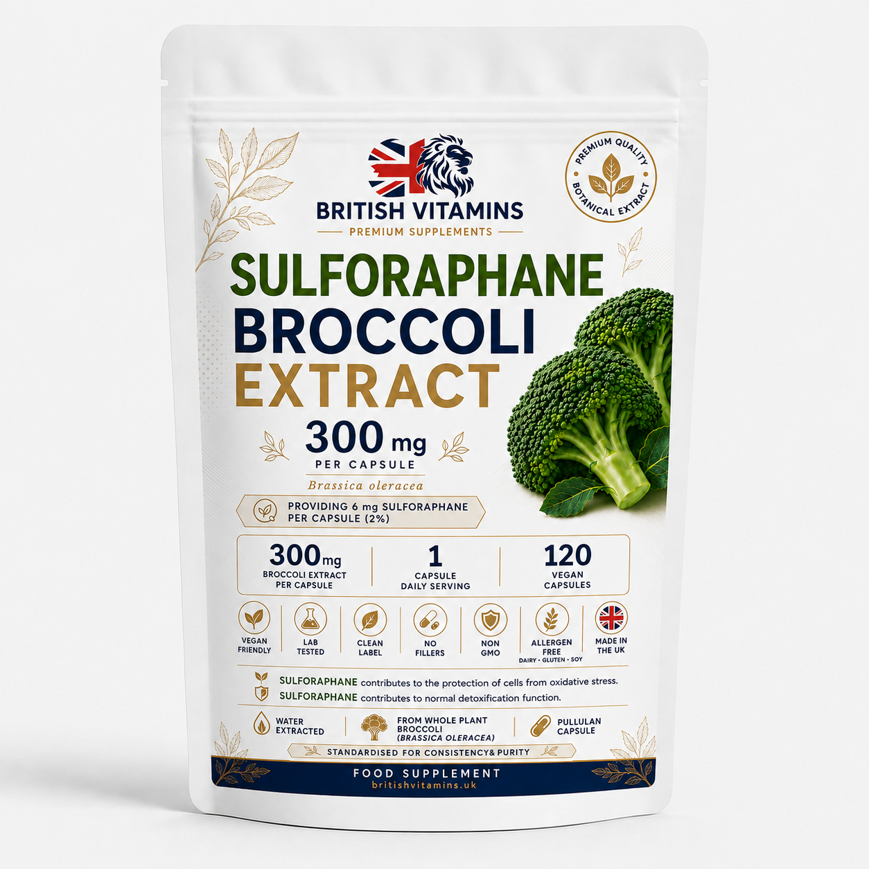 Sulforaphane Broccoli Extract 300 mg – 6 mg Sulforaphane