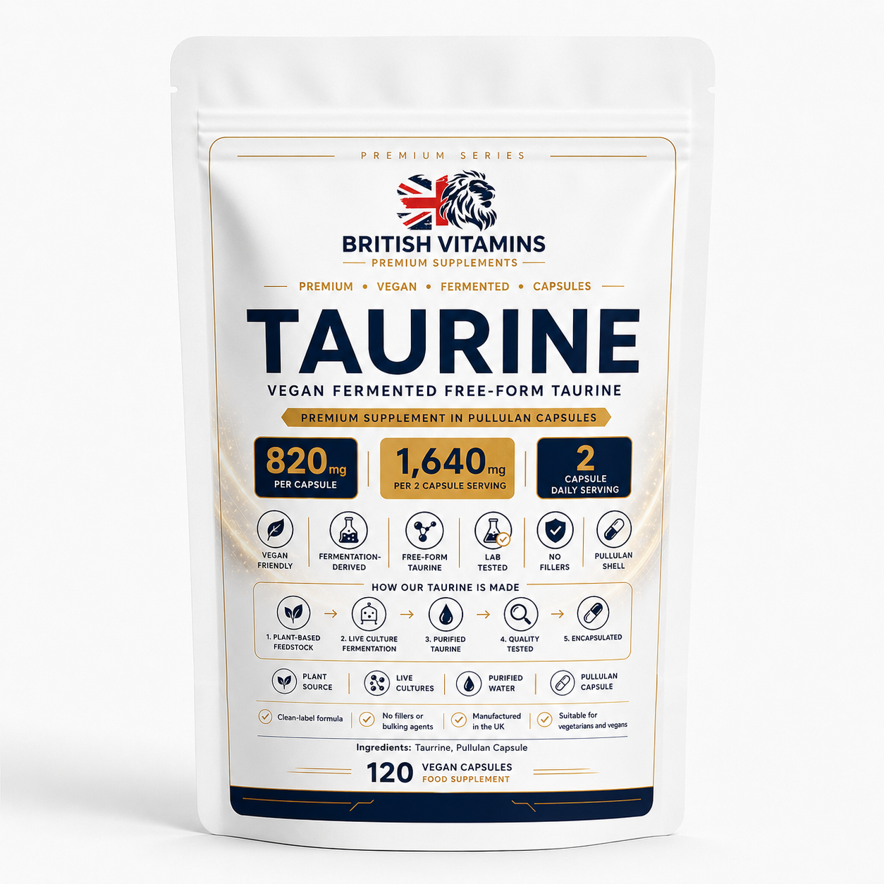 Taurine Free Form Amino Capsules