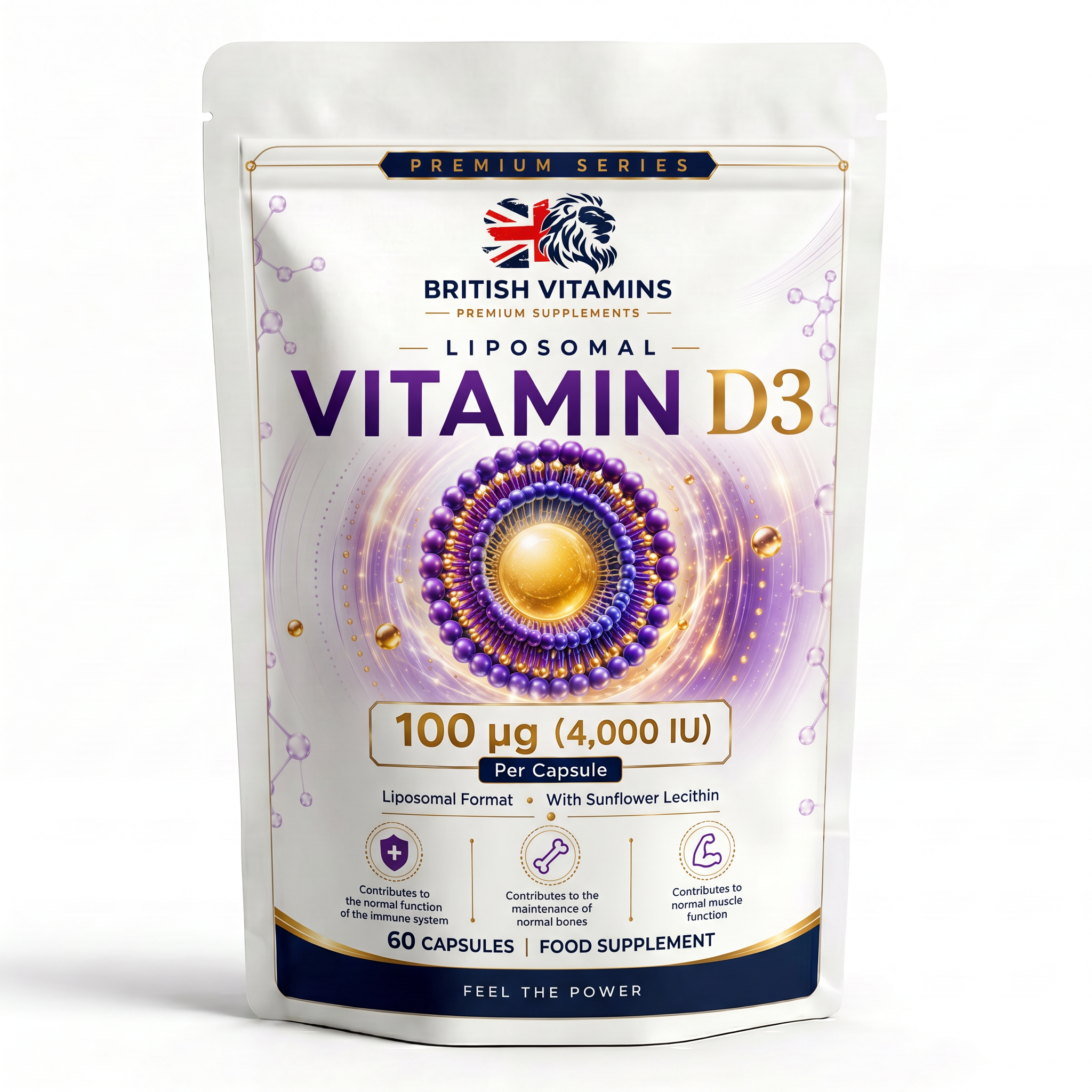 Premium Liposomal Vitamin D3 100µg (4,000 IU)
