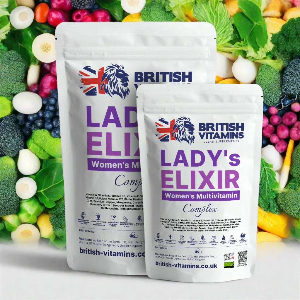 Ladys Elixir Woman vitamins complex Bioflavonoids Enzymes Live Bacteria Cultures - BritishVitaminsuk