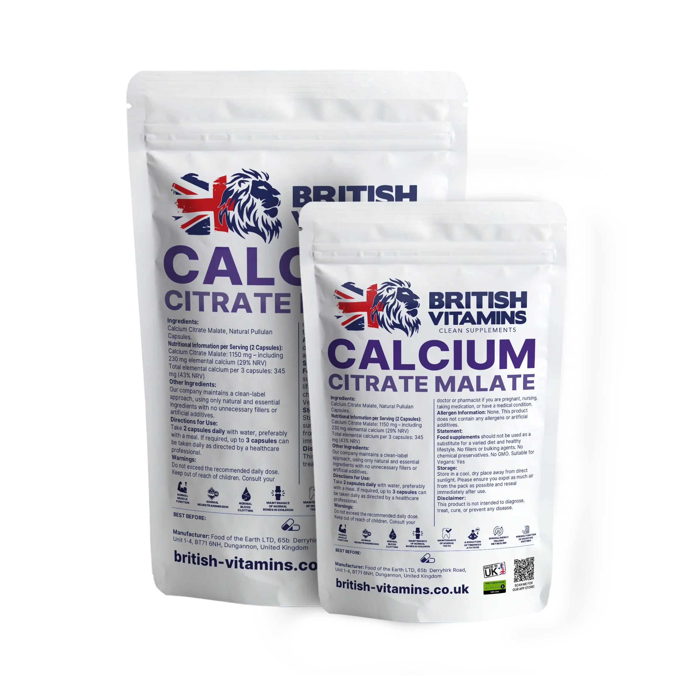 Calcium Citrate Malate British Vitamins