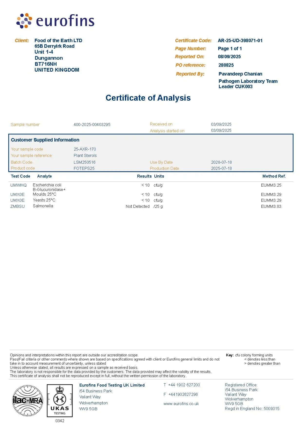 British Vitamins Plant Sterols vegan food supplement capsules, 5-count sample pack
