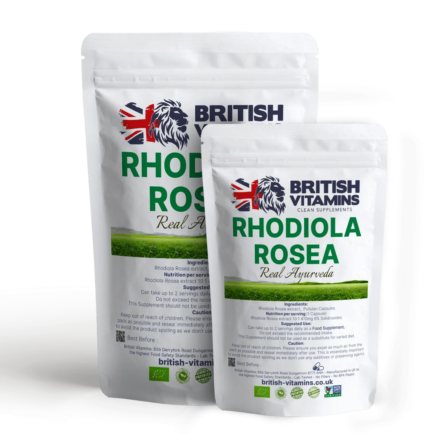 British Vitamins Rhodiola Rosea food supplement capsules from health and lifestyle vitamins collection