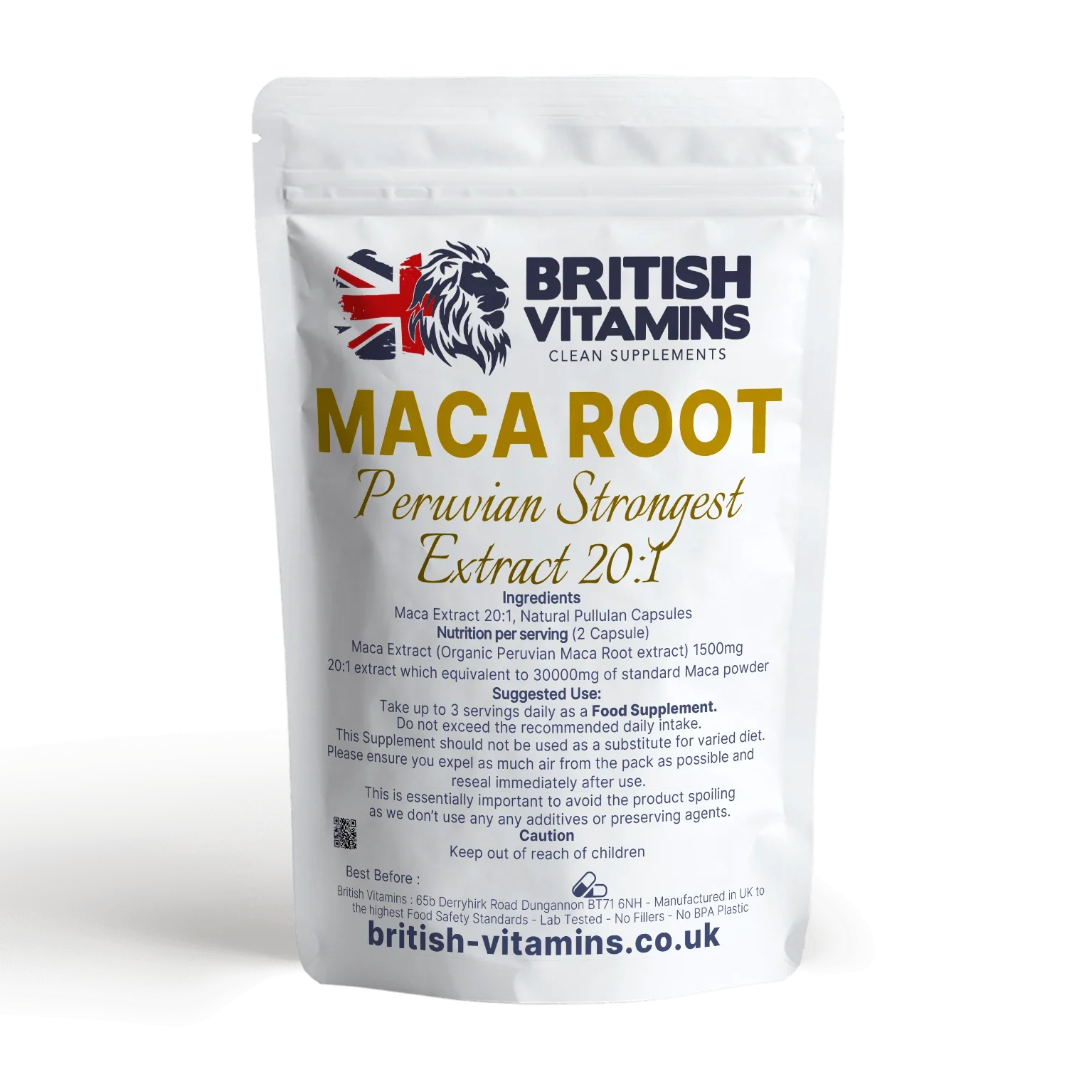 Maca Extract natural capsules Health & Beauty:Vitamins & Lifestyle Supplements:Vitamins & Minerals British Vitamins