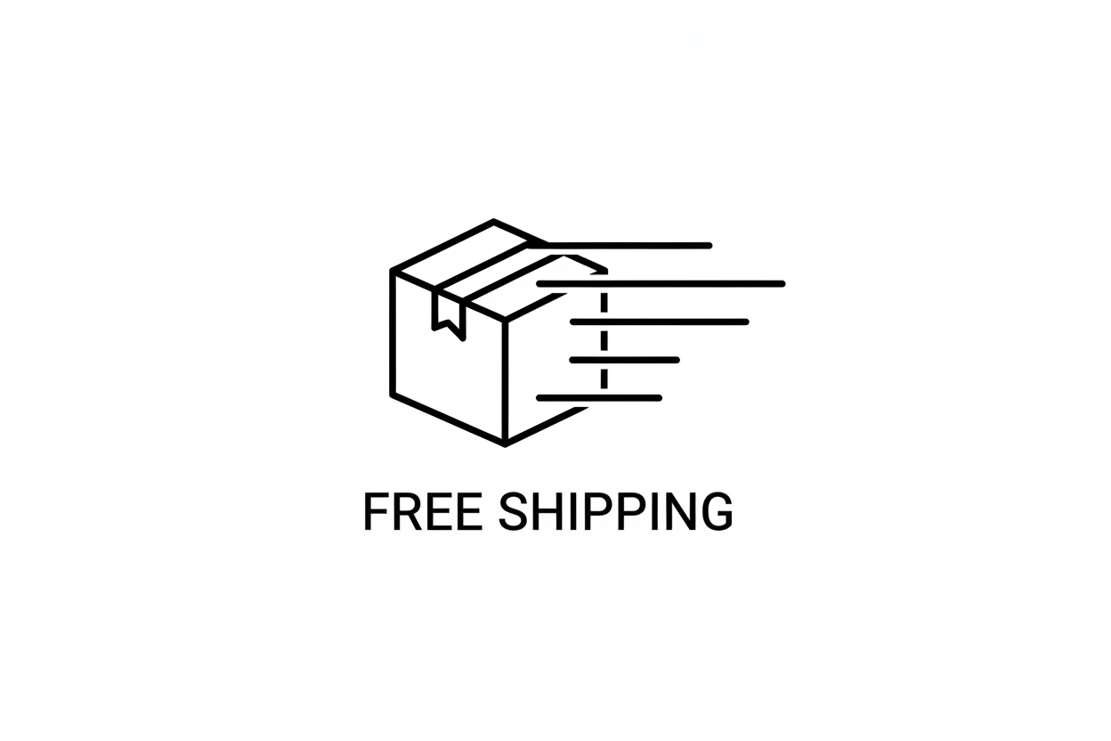 Modern free shipping icon