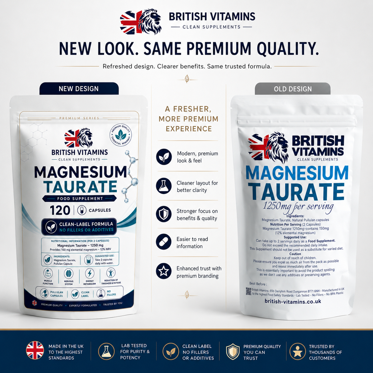 Magnesium Taurate Capsules No Fillers